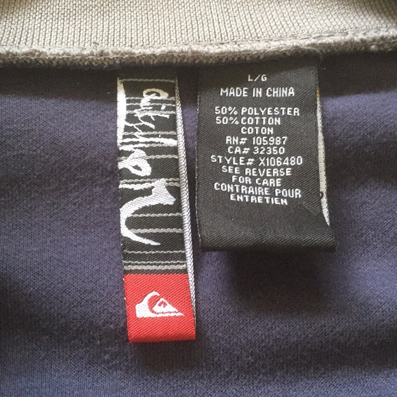 Quicksilver Zip Up Jacket Size Large - Picture 5 of 5